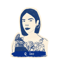 Dua Lipa Leo Sticker by Diana Lecompte