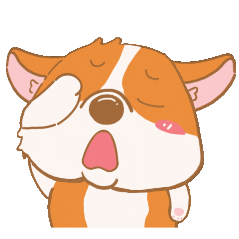 Sad Corgi Sticker