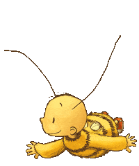 arsEdition baby flying bee bumblebee Sticker