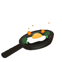 Thesiasthella food cooking kitchen egg Sticker