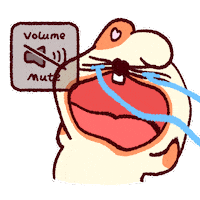 HOZAZA sad kawaii cry bunny Sticker