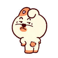 HOZAZA kawaii bunny rabbit fart Sticker