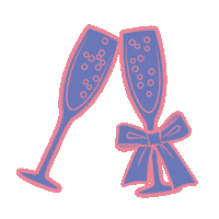 Happy New Year Champagne Sticker by Smit en Co
