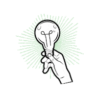 nussbaummedien light idea lightbulb glühbirne Sticker