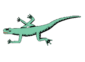 Lizard Chameleon Sticker by Metronomy