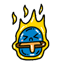fire emoji Sticker by Jamie Tam