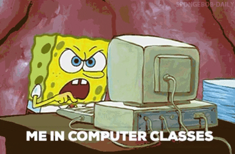 vib-bandicoot183 giphygifmaker computer spongebob no days off GIF