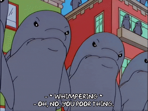 lisa simpson group of dolphins GIF