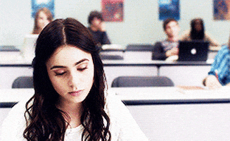 logan lerman lilly collins GIF