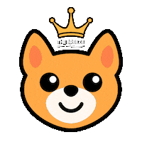 Crown Corgi Sticker by The Breeze
