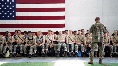 Military Training Student GIF by Norwich University