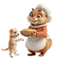 The Baker Hungry Dog Sticker