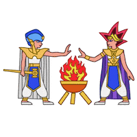 Fire Eyes Sticker