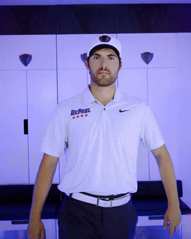 Depaul University Golf GIF by DePaul Blue Demons