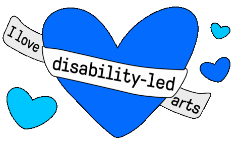 undercover-artist giphyupload i love disability uaf2023 Sticker