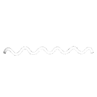 merakcreativedesigns white line mcd squiggle Sticker