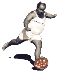 FrancoManca pizza greece franco francomanca Sticker