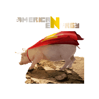 americannutrients energy pig nutrients super pig Sticker