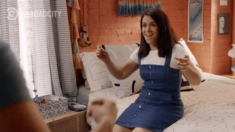 abbi jacobson happy dance GIF by Broad City