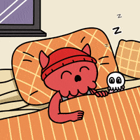 CloverStudios crypto nft sleeping devil GIF