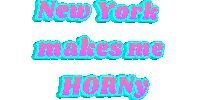 New York Makes Me Horny Sticker by Boyar Gifts