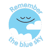 happy blue sky Sticker by Headspace