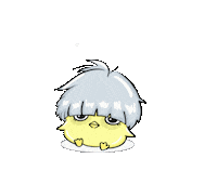 Tired Chick Sticker