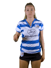 blauwwitkorfbal akc blauw-wit annelotte Sticker