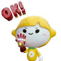 3D Ok Sticker