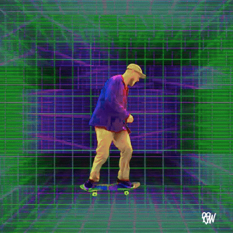 Skate Or Die Glitch GIF