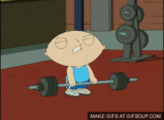stewie griffin gym GIF