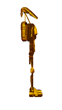 3D Gold Sticker by modelvault3d