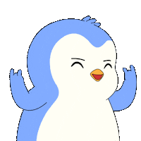 Happy Lets Go Sticker by Pudgy Penguins