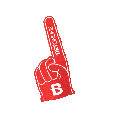BetOnline sports stadium sportsbetting foam hand Sticker