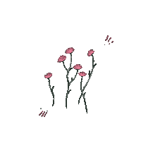 Pink Flowers Sticker