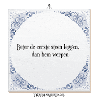 Humor Doorzetten Sticker by Tegelspreuken.nl