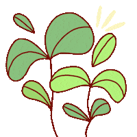 caitychilton dancing kawaii nature plant Sticker