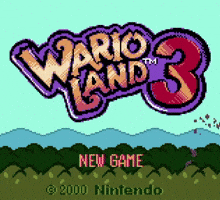 Wario Land 3 Title Screen GIF