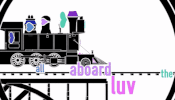 jadagrace jadagrace luv train GIF