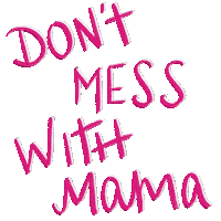 Pink Warning Sticker