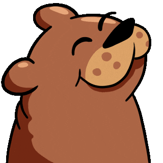 Happy Bear Sticker