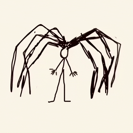 Hair Spider GIF by Barbara Pozzi