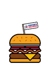 Burger Fosters Sticker by Zena Alsea