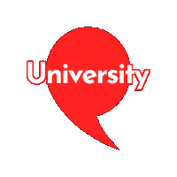 University Sticker by Aston Herencia
