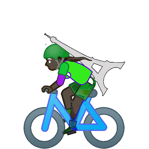 ParentsForFuture giphyupload paris bicycle fahrrad Sticker