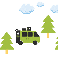 Landscape Go Sticker by Blacksheep Van