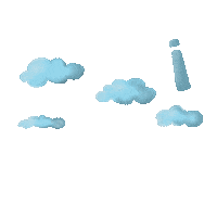 3D Cloud Sticker by GripsMX
