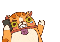 Angry Cat Sticker by Pippo & Fello