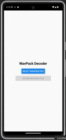 Tiny WavPack Decoding demo