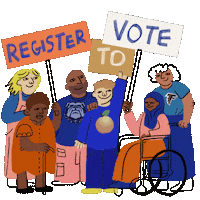 Voting Voter Registration Sticker by #GoVote